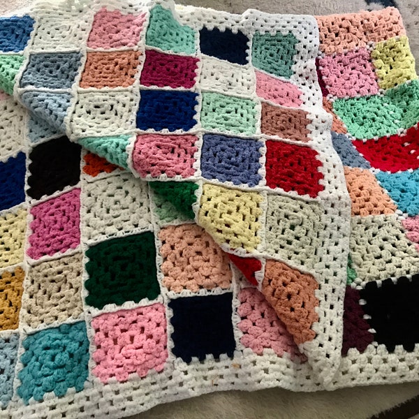 Single Color Granny Square Pattern Etsy