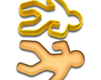 Crime Scene Body Cookie Cutter 4x2.8" for Baking Fondant Clay Gifts Kitchen