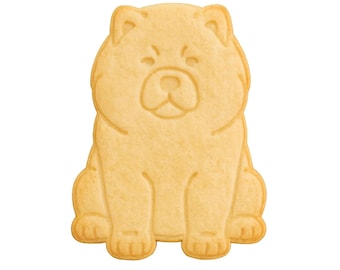 Chow Chow Dog Cookie Cutter & Stamp 4x3" for Baking Fondant Clay for Dog Lovers