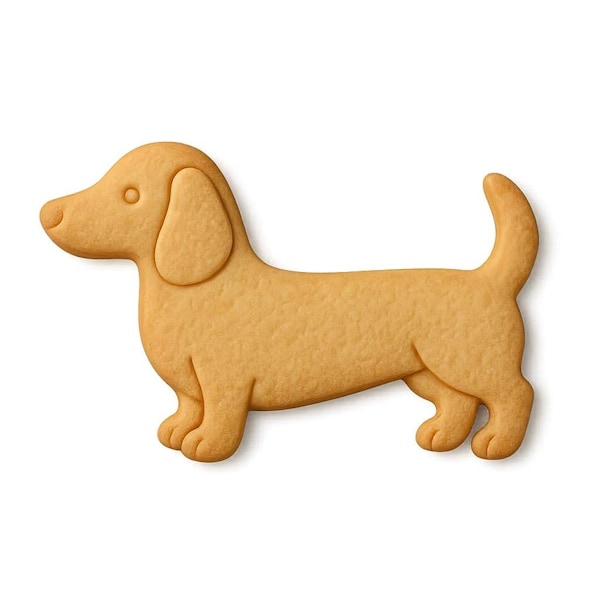 Dachshund Dog Cookie Cutter & Stamp 4x1.5" for Baking Fondant Clay Embosser