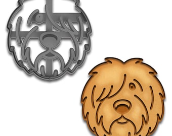 Old English Sheepdog Cookie Cutter – Fluffy Breed Dog Treat Stamp