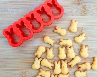 Mini Bunny Cookie Cutter, 1" Made in USA by Mighty Gadget (5 bunny)