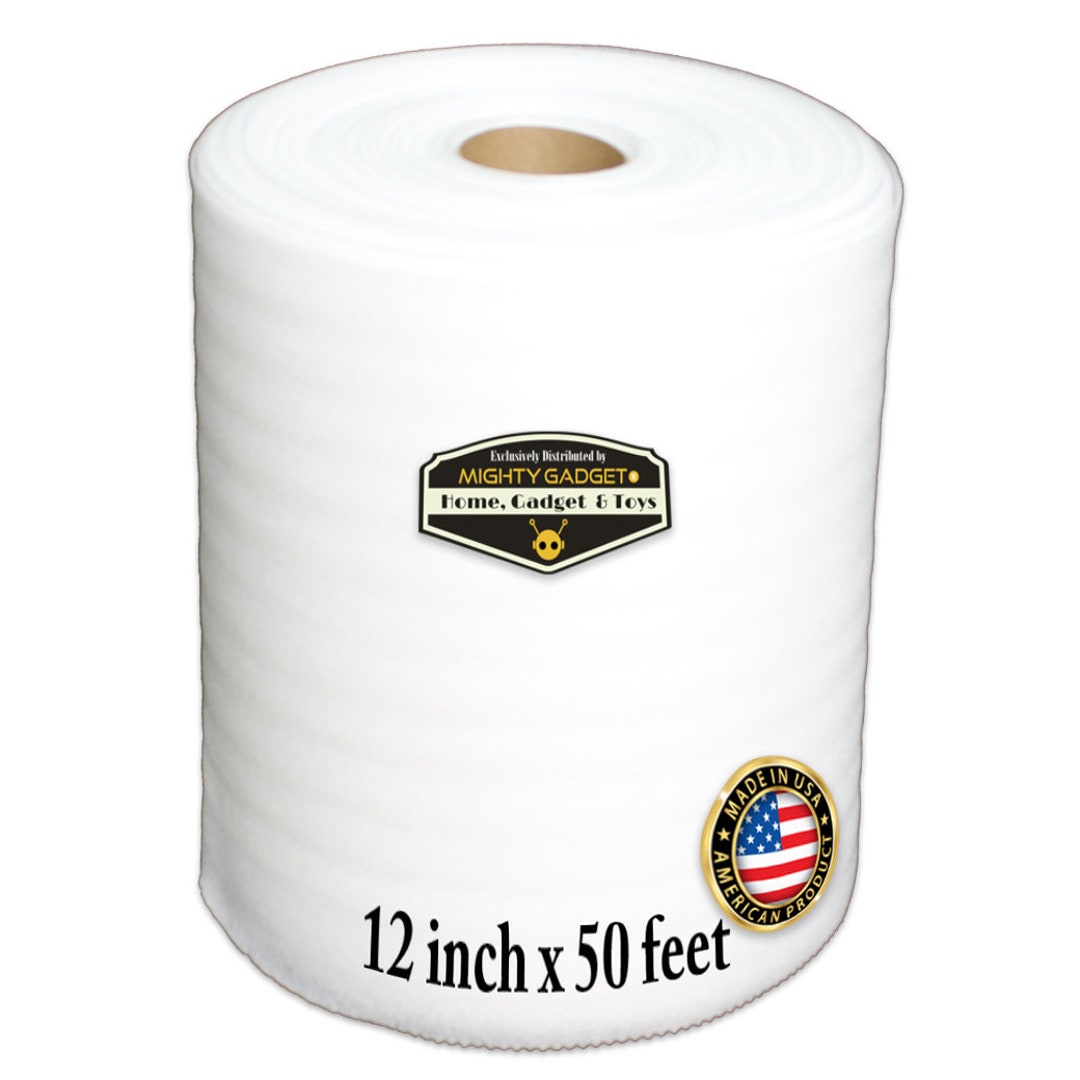 100 Pack Mighty Gadget Brand Cushioning Foam Wrap Sheets 12 x 12
