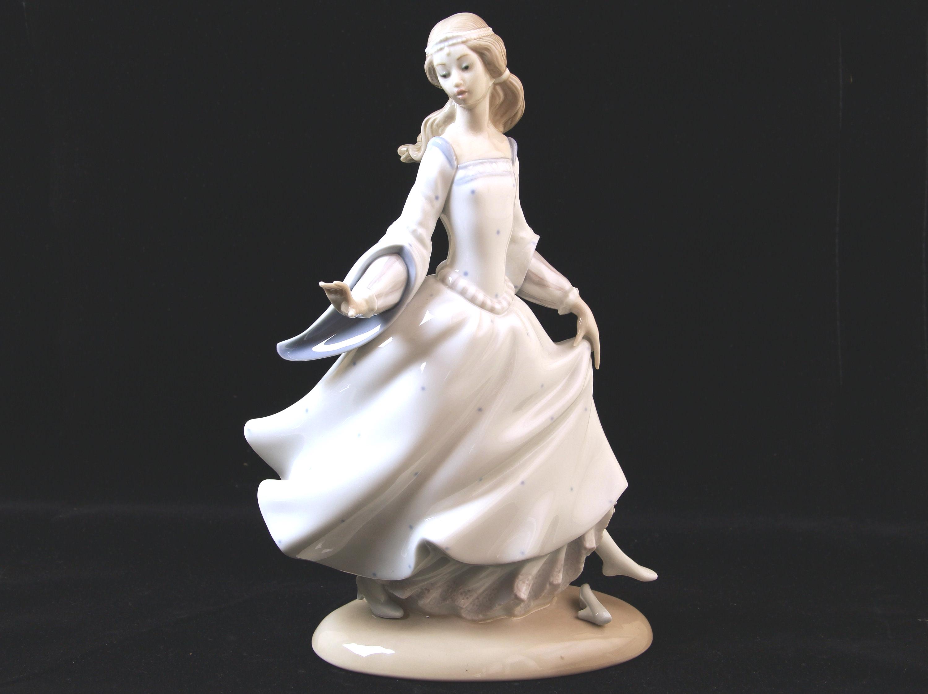 Lladro Cinderella Figurine #4828 – Rare 1972 Glazed Porcelain Mint