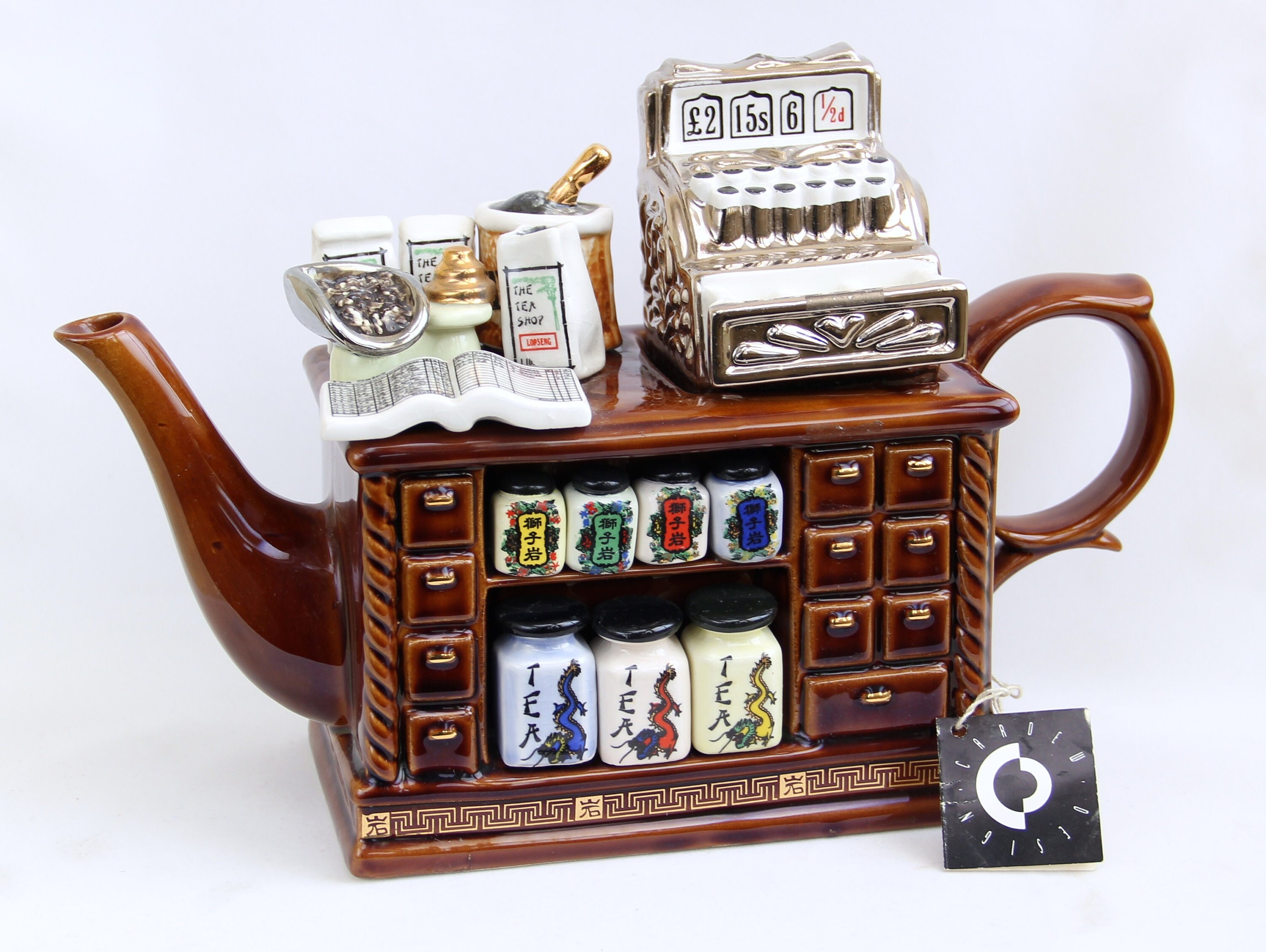 Cardew Signed Full Size Large Teapot with Lid Chinese Tea Shop Etsy