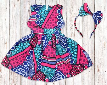 african print flower girl dresses