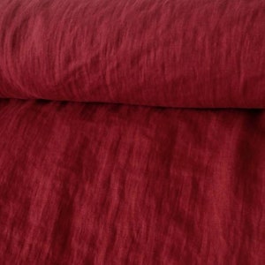 Sangria back in stock! colour softened linen fabric UK store England Pure linen fabric medium weight