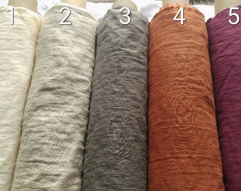 UK New autumn colours!!! 100% pure linen fabric Softened 5 different colours UK store