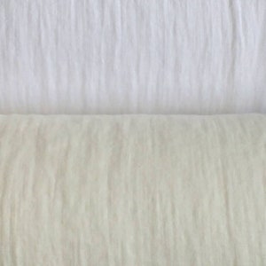 Cremeweißer weicher Leinenstoff UK Store England Reiner Leinenstoff mittleres Gewicht