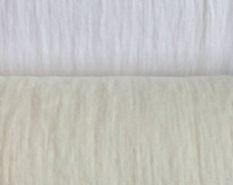 Off White softened linen fabric UK store England Pure linen fabric medium weight