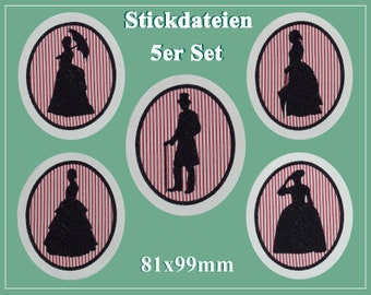 Kleidung historisch Steampunk Stickdateien Set