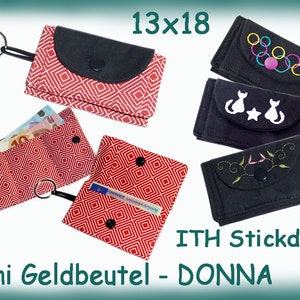 ITH Stickdatei Mini Geldbeutel Donna Anleitung in Deutsch image 1