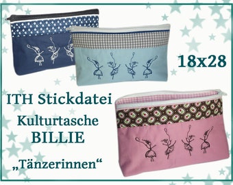 ITH Stickdatei Tanz Tasche Billie 18x28 Anleitung in Deutsch