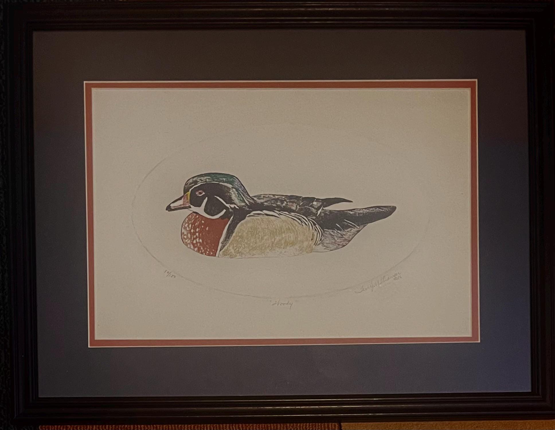 Woody - Original Etching - Framed