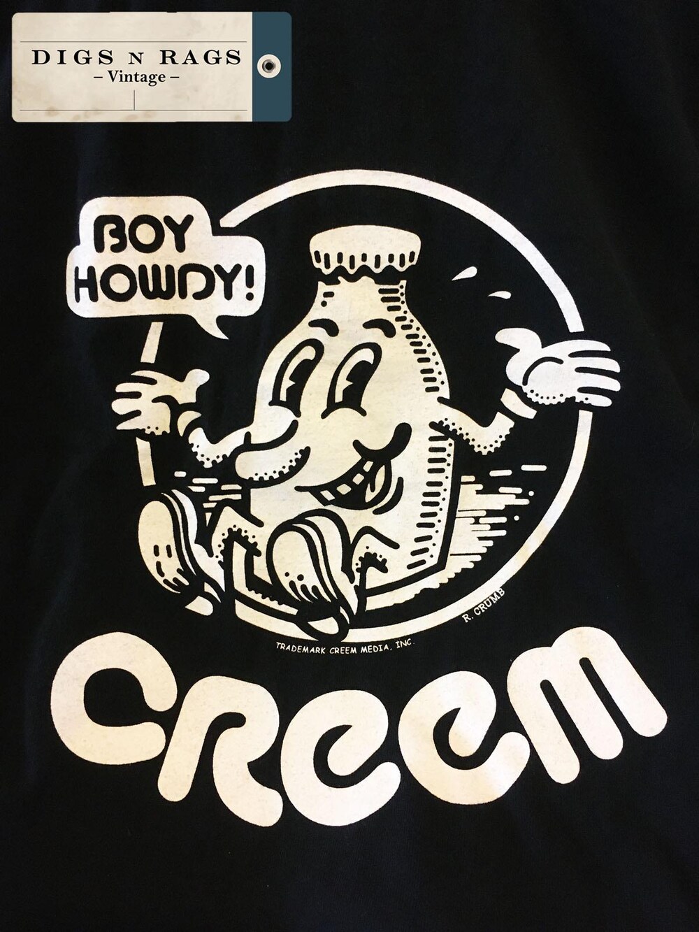 Creem Mag Robert Crumb "Boy Howdy" T-Shirt Detroit 1969