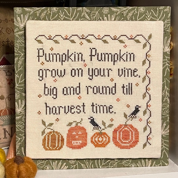 Pumpkin, Pumpkin Cross Stitch PAPER CHART