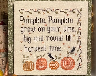 Pumpkin, Pumpkin Cross Stitch PAPER CHART