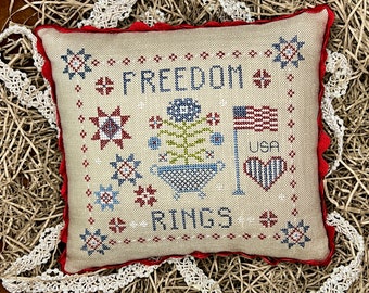 Freedom Rings Cross Stitch Chart PDF