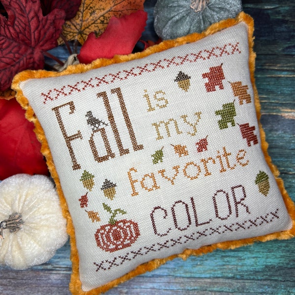 Fall Is My Favorite Color Cross Stitch Chart PDF
