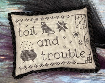 Toil and Trouble Cross Stitch Paper Chart