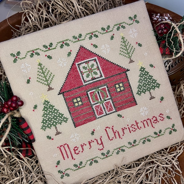 Christmas At The Barn Cross Stitch PDF