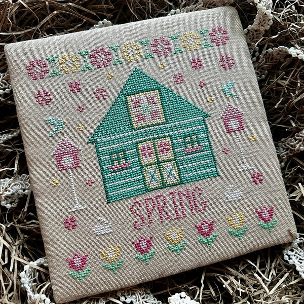 Spring At The Barn Cross Stitch PDF