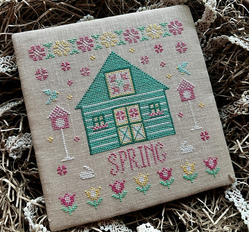 Spring At The Barn Cross Stitch PDF 画像 1