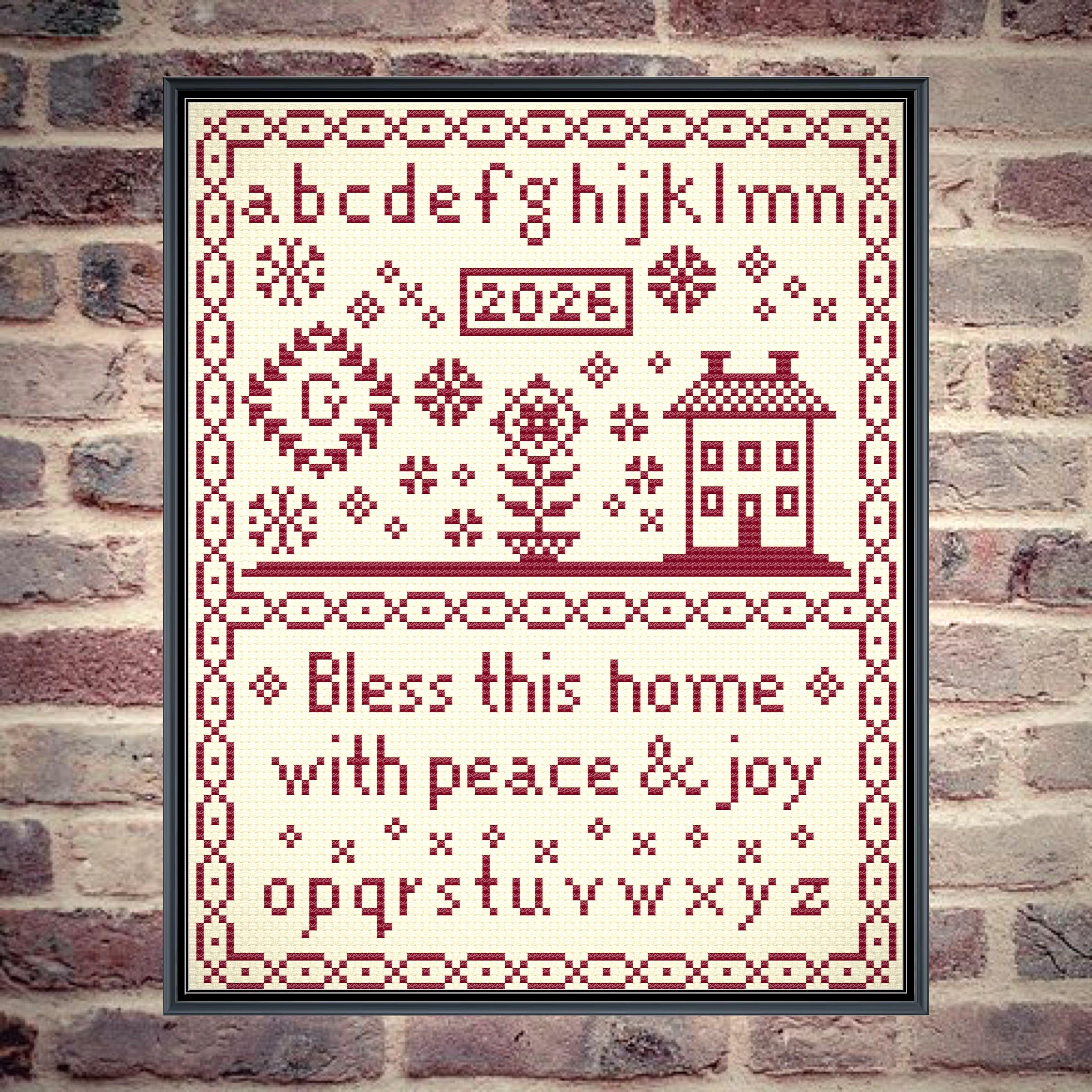 PDF Blessings Sampler 2026 Cross Stitch Chart - Etsy