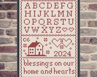 Blessings Sampler 2024 Cross Stitch Chart PDF