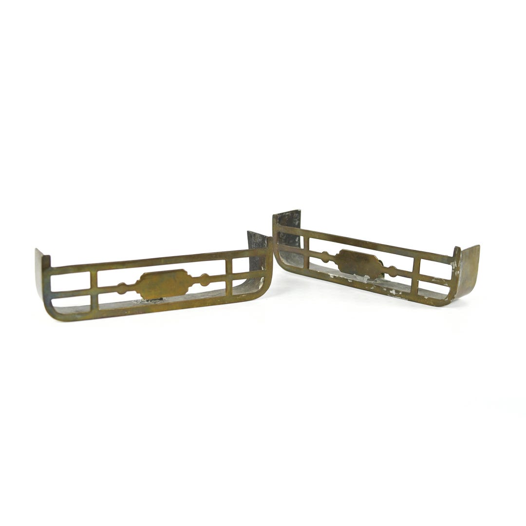 Window Lifta Pair of Antique Brass Sash Window Lifts - Victorian Style Window Pull ...