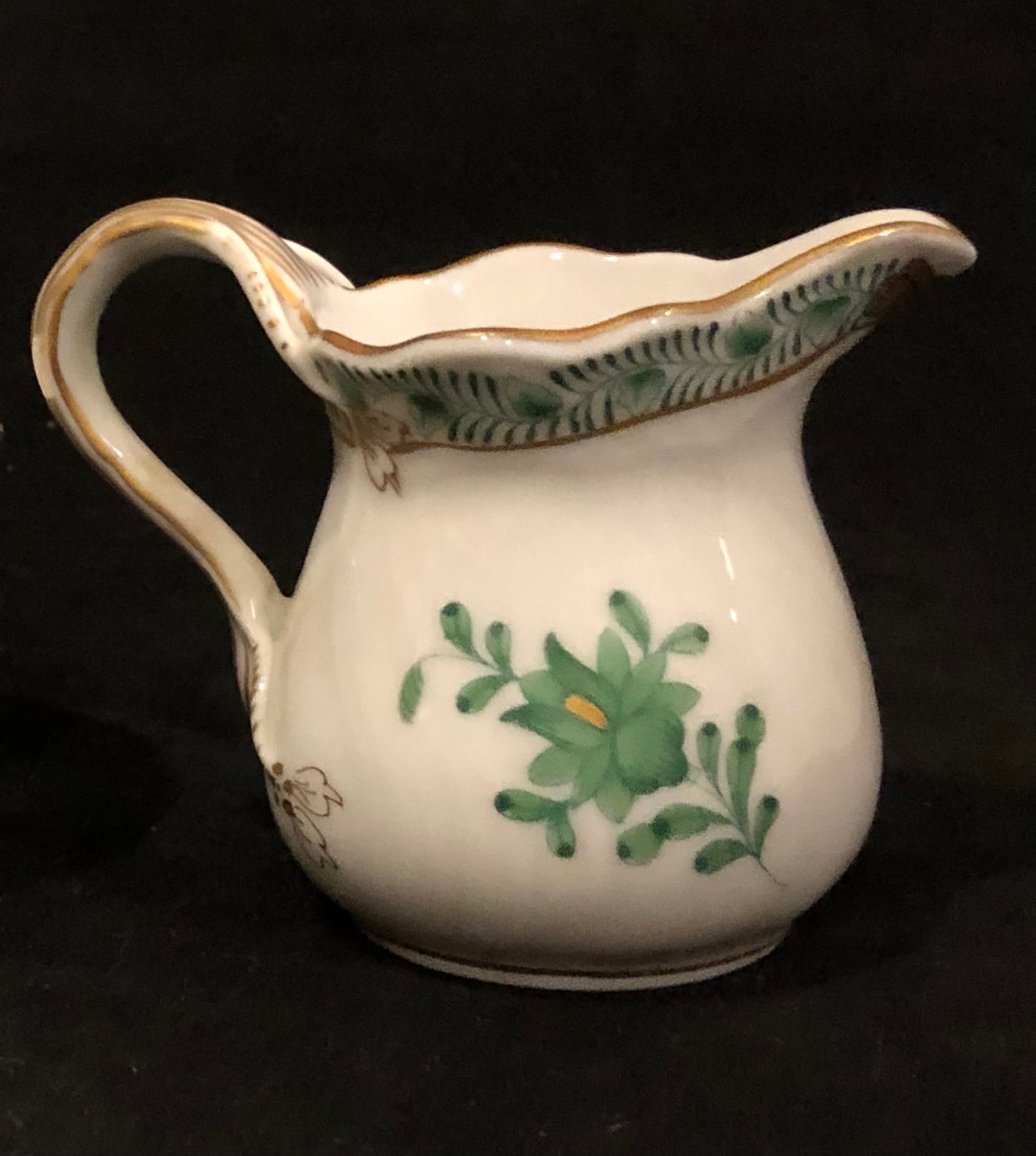 Vintage Herend Hungary Creamer Pitcher Etsy