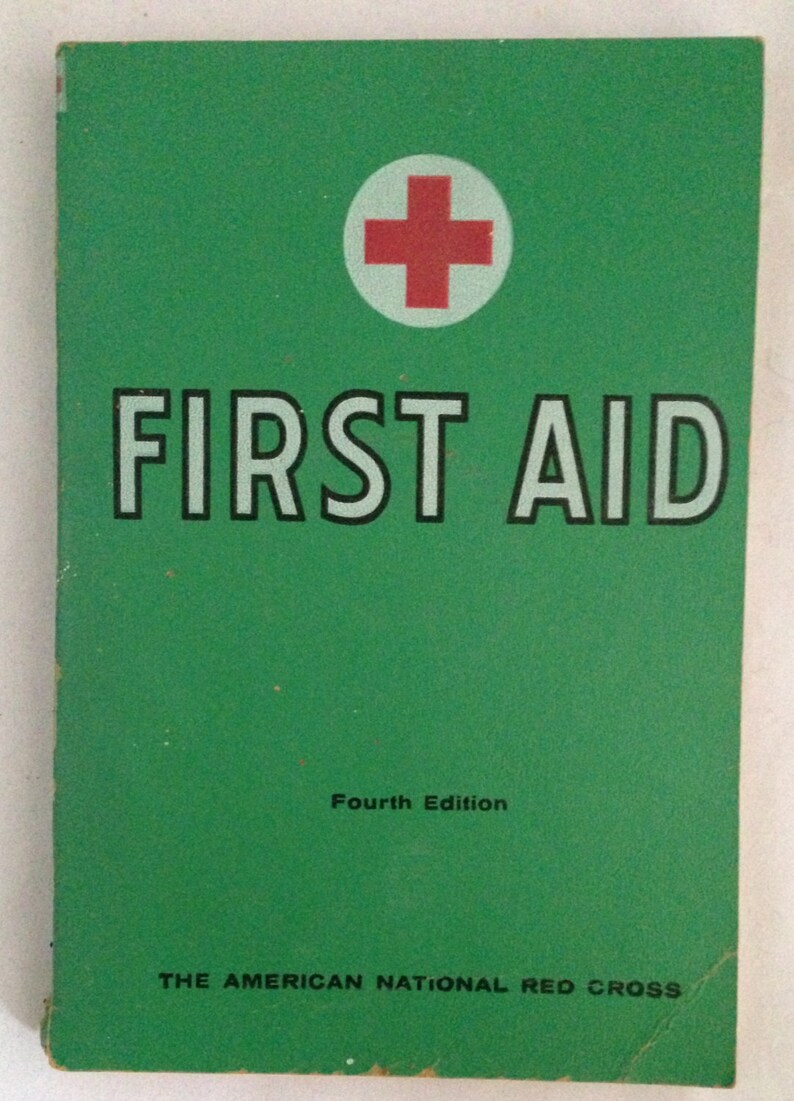 Red Cross First Aid Book Etsy