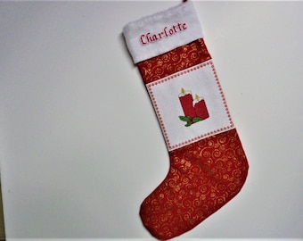 Custom Cross Stitched Christmas Stockings