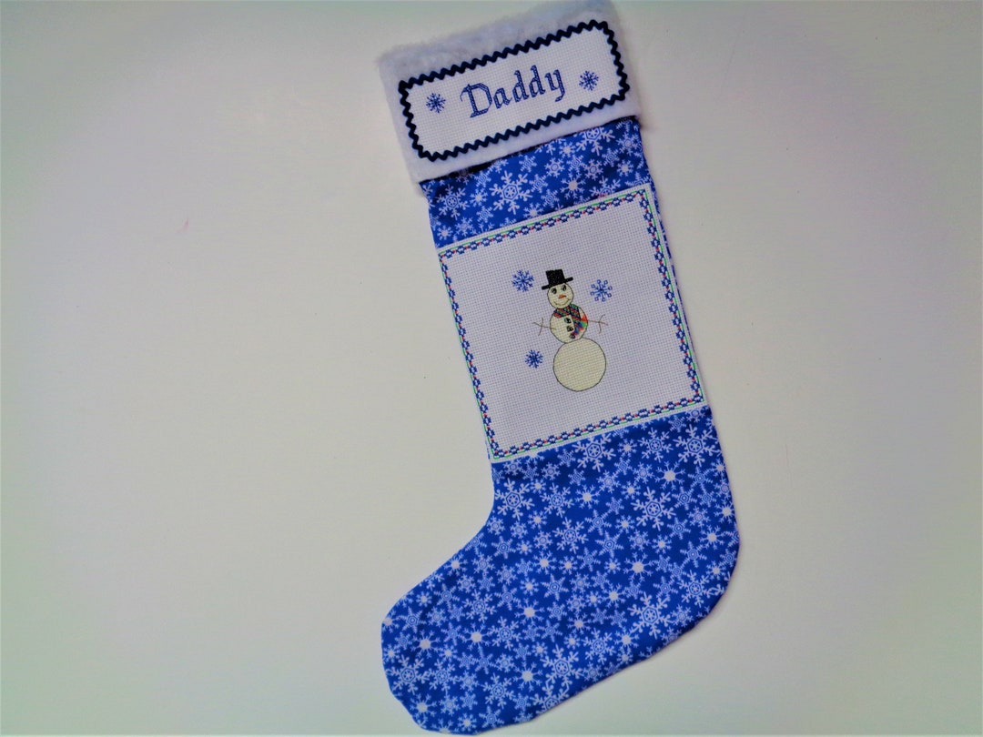 Custom Cross Stitched Christmas Stockings Etsy