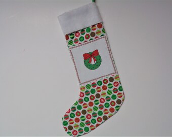 Custom Cross Stitched Christmas Stockings/Fabric out of stock