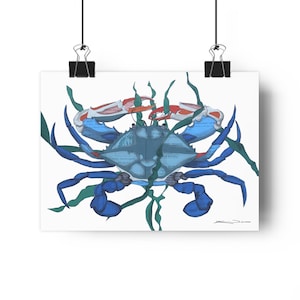 Blue Crab Giclée Art Print