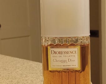 vintage Christian Dior Dioressence eau de toilette spray bottle, 1.7 oz / 50 ml