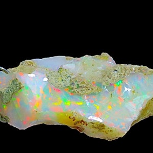 Opal Rough Gemstone, Rough Stone, Jewelry Stone, Multi Fire Opal Raw Stone, Jewelry Stone, 16.80 Cts - 30x15x9mm Stunning gift for her