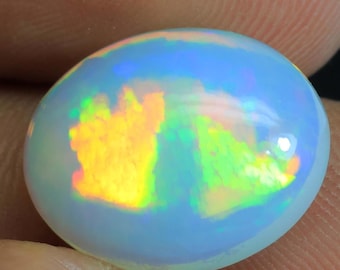 8.45 Cts Honeycomb Ethiopian Opal Gemstone - Oval Shape 17.2x13.5x7mm Opal Gems - Welo Ethiopian Loose Natural Smooth Stone For Jewelry