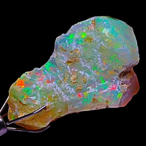 High Quality Raw Ethiopian Opal Gemstone, Ethiopian Opal Rough, Ethiopian Opal Loose Rough Gemstone, Ethiopian Opal Crystal - 23x15x10mm