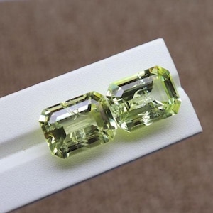 Lab Grown Yellow Sapphire Gemstone - 9x7mm to 20x15mm Rectangular Shape - Loose Yellow Sapphire Stone - Lab Created Sapphire Precious Stone