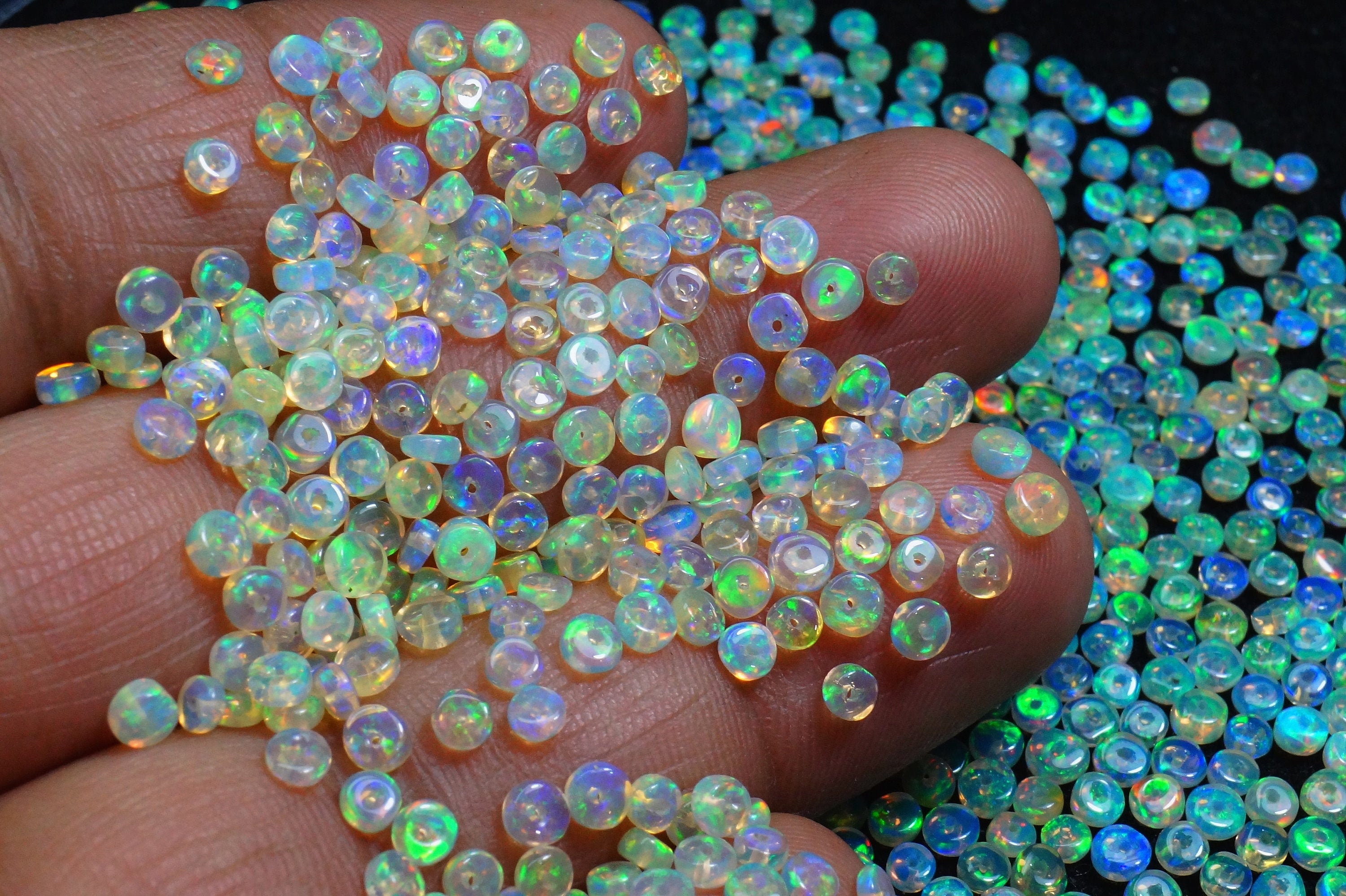 Excellent Ethiopian Opal Beads Welo Fire Opal Beads Drilled Opal Beads Opal Loose Beads Smooth Rondelle Beads Beads for Making Jewelry Etsy Canada