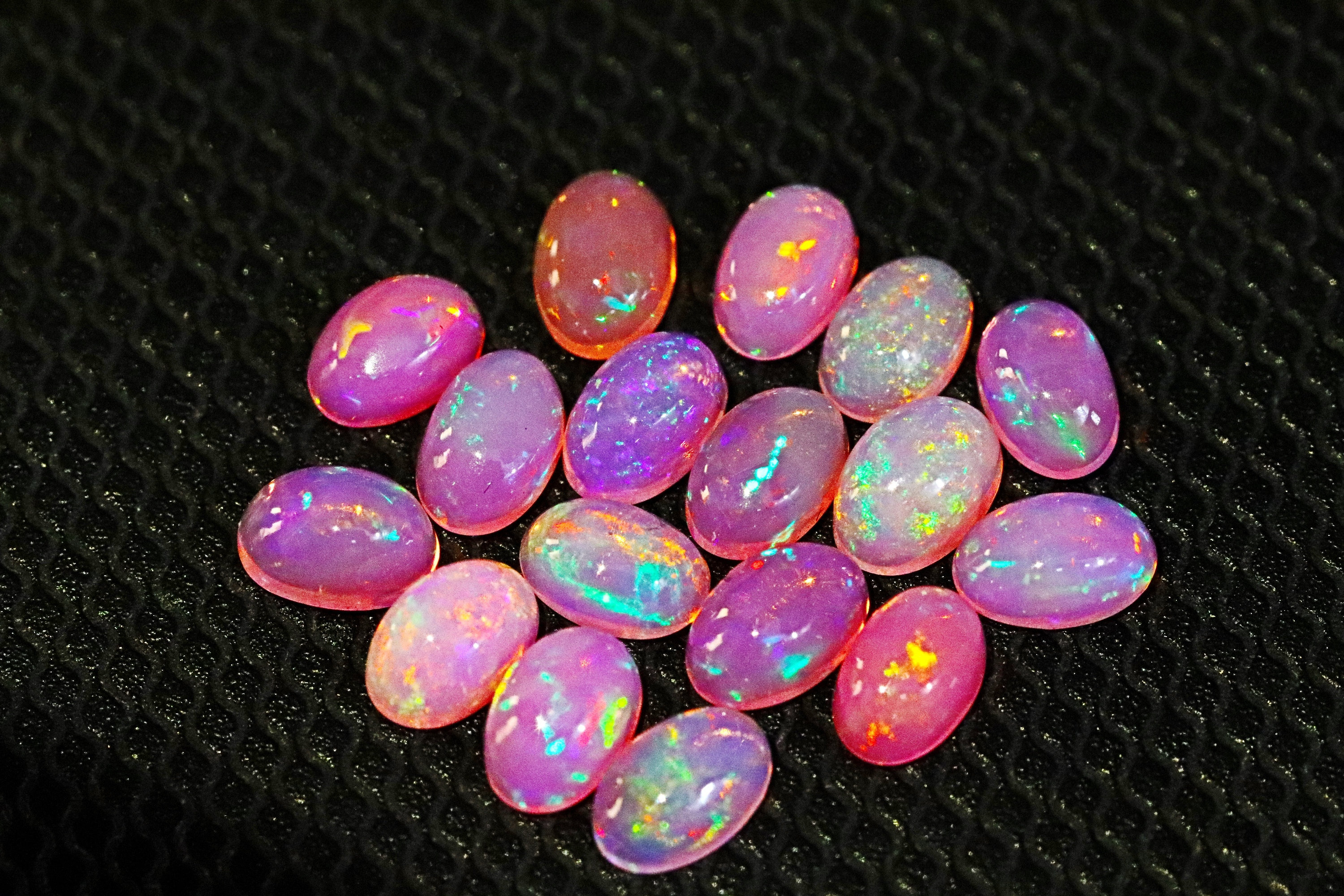 Beautiful Natural Pink Opal Gemstone Oval Cabochon Stone - Etsy UK