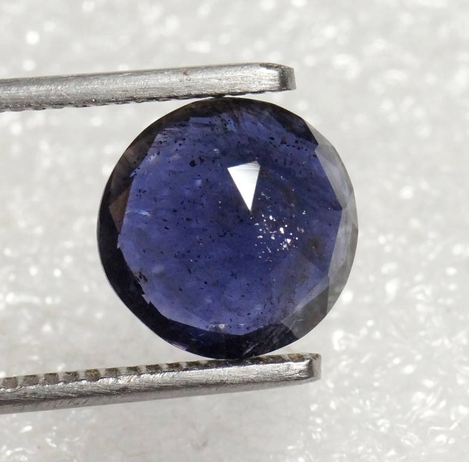 3.45 Cts Gemstone Iolite Stone Deep Blue Colors Nice Round Etsy