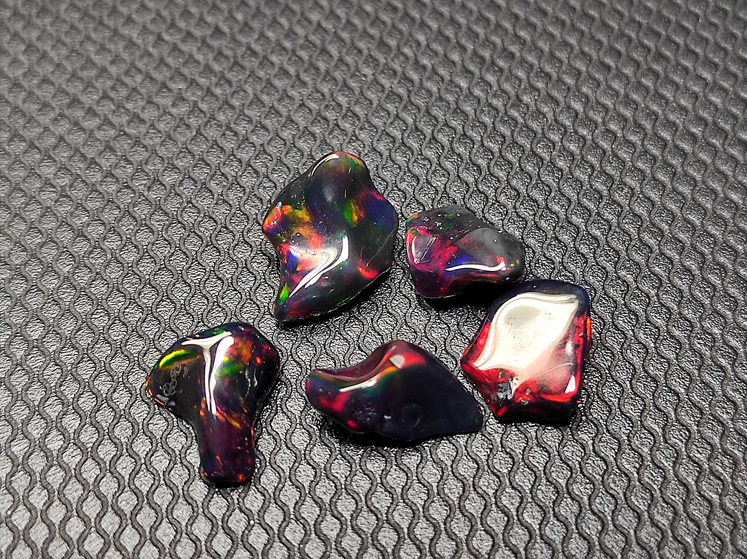 Natural Black Opal Raw Stone Black Opal Polished Uncut | Etsy