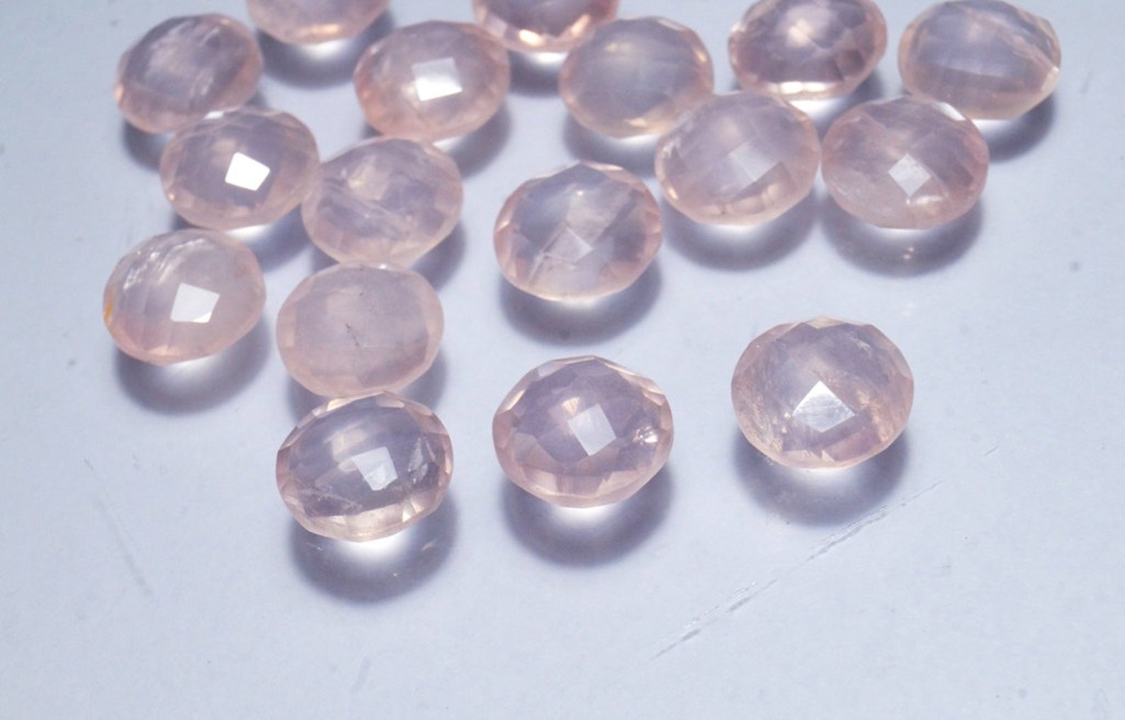 Rose Quartz Gemstone Pink Quartz Cut Stone Briolette Etsy UK