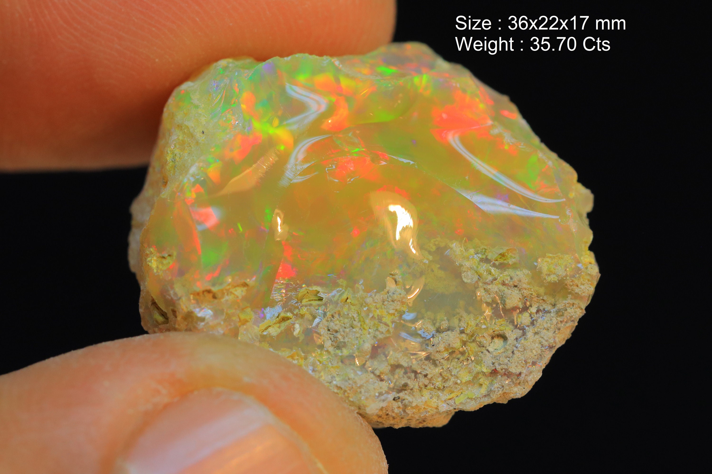 70CT】エチオピア オパール 原石 鉱物標本 ウェロ産 オパール原石