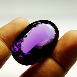 Huge Natural Purple Amethyst Gemstone Pendant Gemstone Amethyst Stone Top Quality Amethyst For Jewelry 125.50 Cts / 38.5x26x20mm image 7