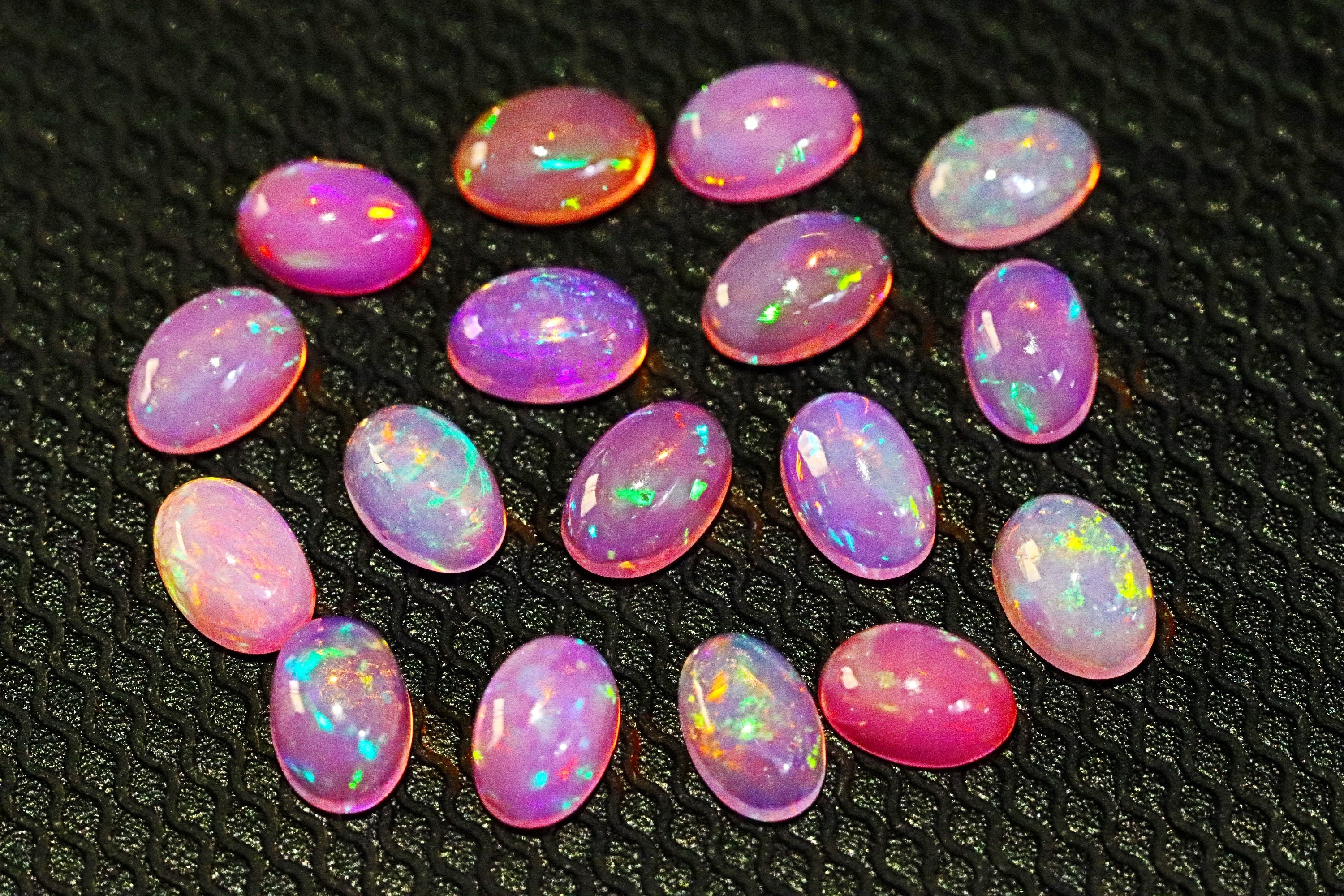 Natural Pink Opal Gemstone Oval Cabochon Stone Pink Opal Etsy UK