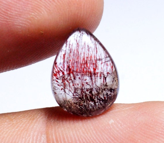 スーパー7ジェムストーンペアカボション：アメジストクリスタル